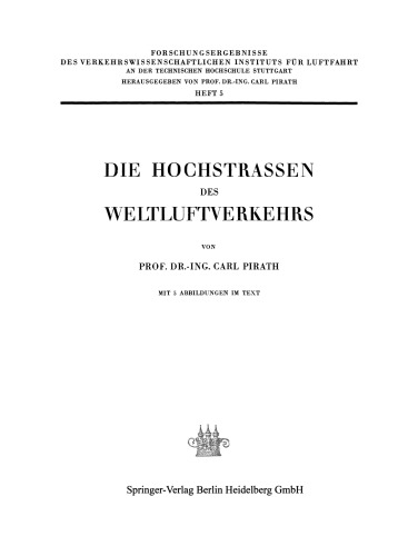 Die Hochstrassen des Weltluftverkehrs