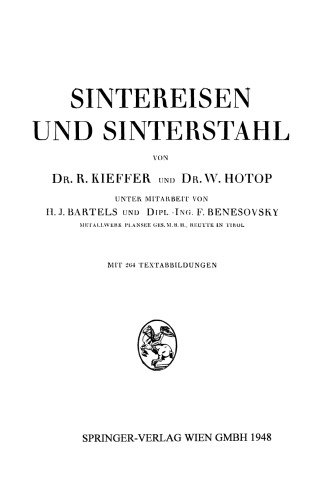 Sintereisen und Sinterstahl