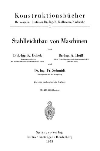 Stahlleichtbau von Maschinen