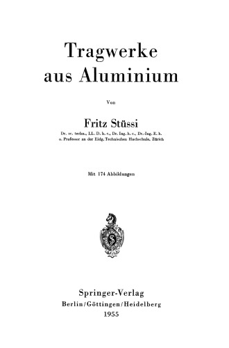 Tragwerke aus Aluminium