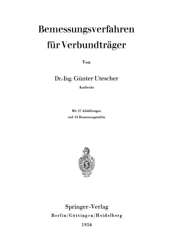 Bemessungsverfahren für Verbundträger