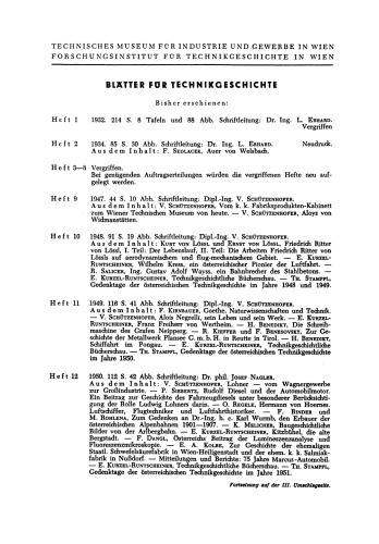 Blätter für Technikgeschichte