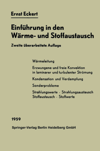 Einführung in den Wärme- und Stoffaustausch