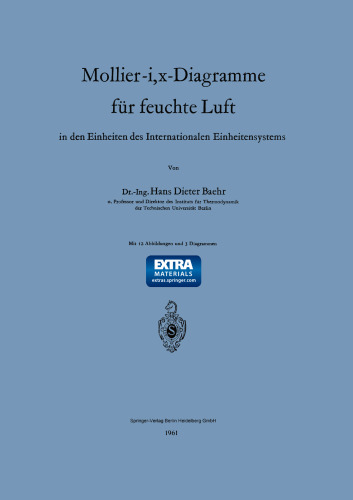 Mollier-i, x-Diagramme für feuchte Luft: in den Einheiten des Internationalen Einheitensystems