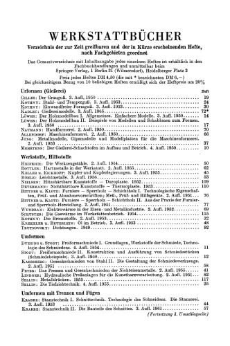 Gießereimodelle: Grundlagen, Herstellung, Verwendung