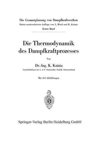 Die Thermodynamik des Dampfkraftprozesses