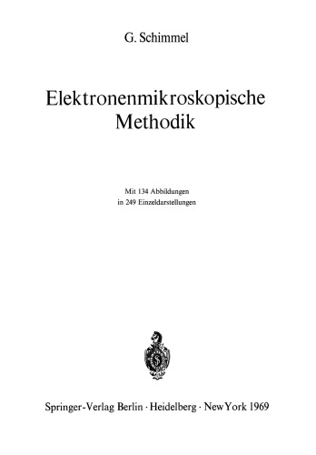 Elektronenmikroskopische Methodik