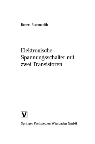 Elektronische Spannungsschalter mit zwei Transistoren