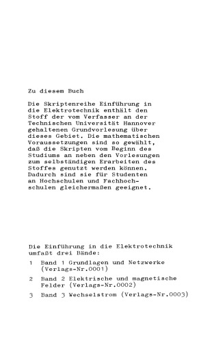 Einführung in die Elektrotechnik: Wechselstrom