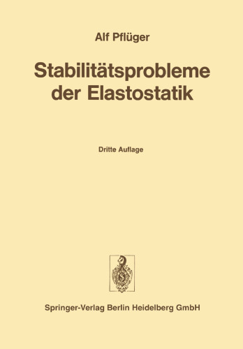 Stabilitätsprobleme der Elastostatik