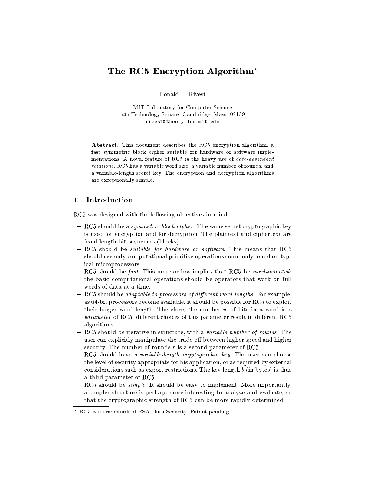 The RC5 encryption algorithm