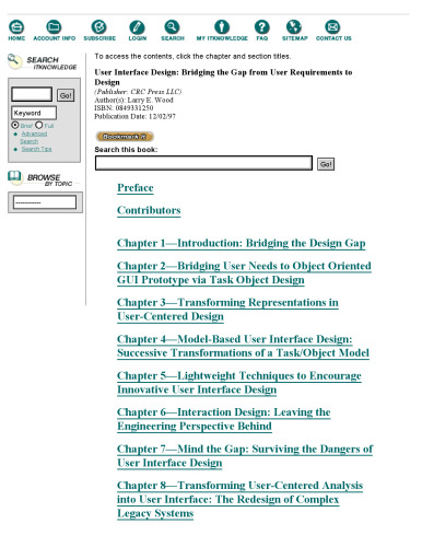 User Interface Design: Bridging the Gap from User Requirements to Design