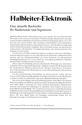 Optoelektronik II: Photodioden, Phototransistoren, Photoleiter und Bildsensoren