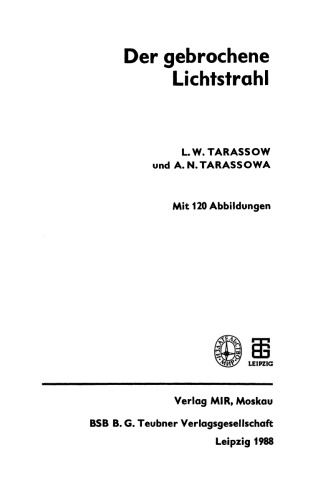 Der gebrochene Lichtstrahl