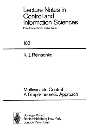 Multivariable Control A Graph-Theoretic Approach