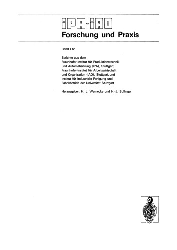 Flexibilisierung der Arbeitszeiten im Produktionsbetrieb: IAO-Forum 9. November 1988 in Stuttgart