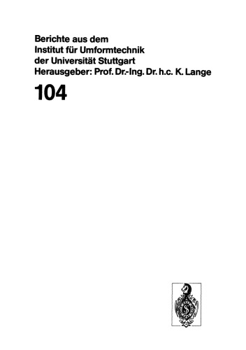 Prüfung des Einflusses von Schmierstoffadditiven auf das Tribosystem bei der Kaltmassivumformung