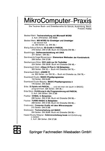 SPSS/PC+ für Einsteiger