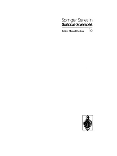 Atomic and Electronic Structure of Surfaces: Theoretical Foundations