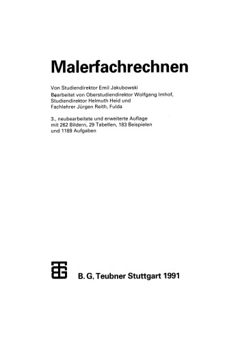 Malerfachrechnen