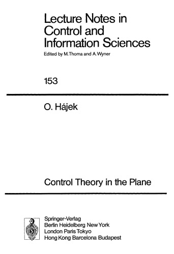 Control Theory in the Plane