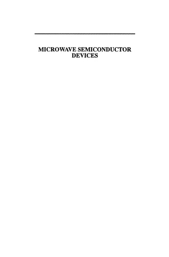 Microwave Semiconductor Devices