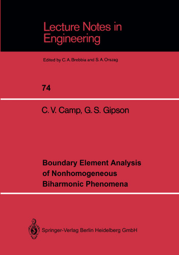 Boundary Element Analysis of Nonhomogeneous Biharmonic Phenomena