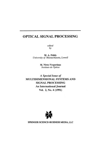 Optical Signal Processing