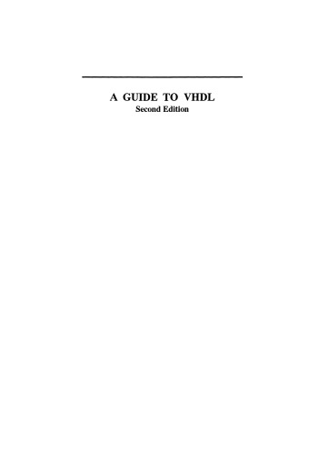 A Guide to VHDL