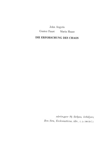 Die Erforschung des Chaos: Eine Einführung für Naturwissenschaftler und Ingenieure