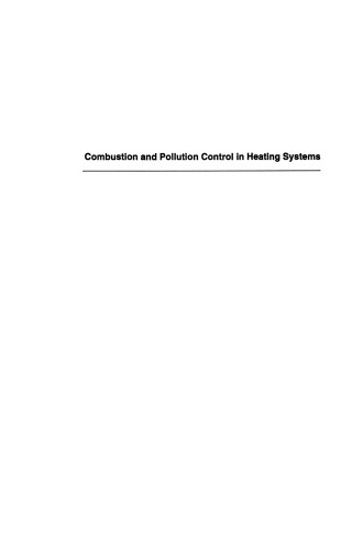 Combustion and Pollution Control in Heating Systems