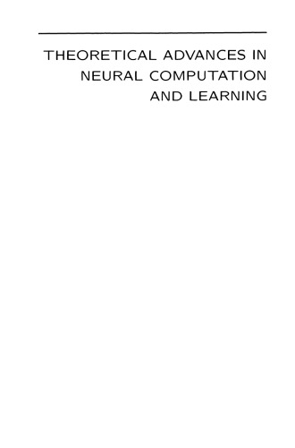 Theoretical Advances in Neural Computation and Learning