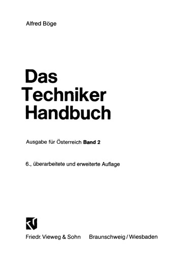 Das Techniker Handbuch: Ausgabe für Österreich Band 2