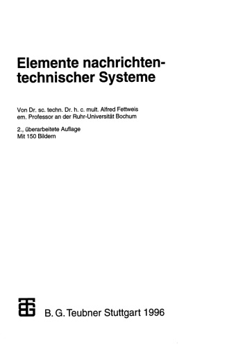 Elemente nachrichtentechnischer Systeme