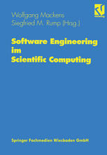 Software Engineering im Scientific Computing: Beiträge eines Workshops in Hamburg 6.–8. Juni 1995