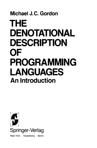 The Denotational Description of Programming Languages: An Introduction