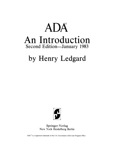 ADA®: An Introduction