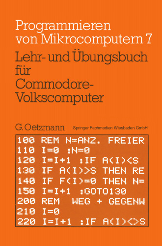 Lehr- und Übungsbuch für Commodore-Volkscomputer