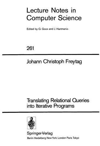 Translating Relational Queries into Iterative Programs