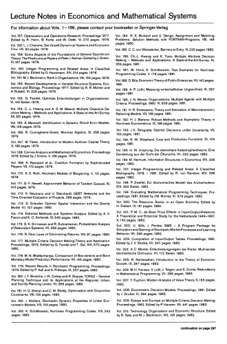 Optimization, Parallel Processing and Applications: Proceedings of the Oberwolfach Conference on Operations Research, February 16–21, 1987 and the Workshop on Advanced Computation Techniques, Parallel Processing and Optimization Held at Karlsruhe, West Germany, February 22–25, 1987