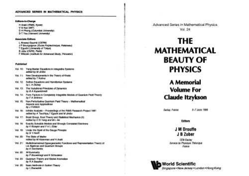 The mathematical beauty of physics: a memorial volume for Claude Itzykson: Saclay, France, 5-7 June 1996