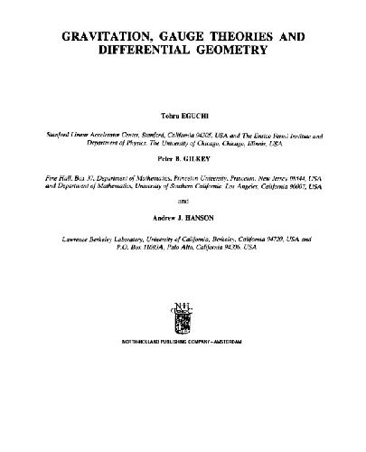 Gravitation, gauge theories and differential geometry