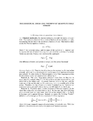 Mathematical notions of quantum field theory