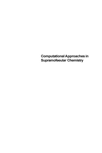 Computational Approaches in Supramolecular Chemistry