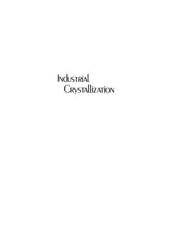 Industrial Crystallization