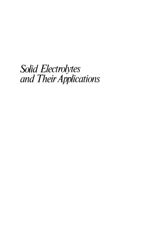 Solid Electrolytes and Their Applications