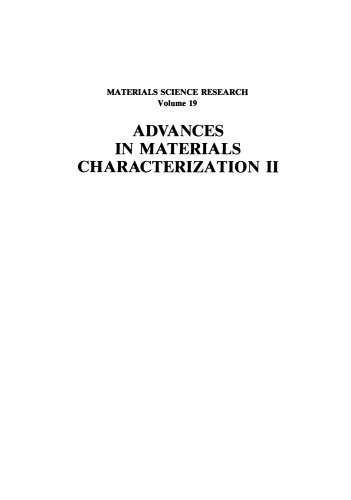 Advances in Materials Characterization II