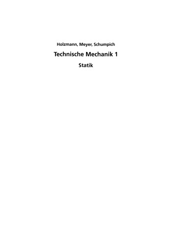 Technische Mechanik: Statik