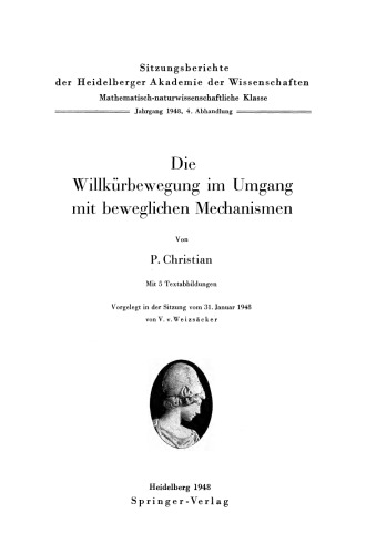 Die Willkürbewegung im Umgang mit beweglichen Mechanismen