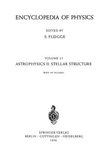 Astrophysics II: Stellar Structure / Astrophysik II: Sternaufbau